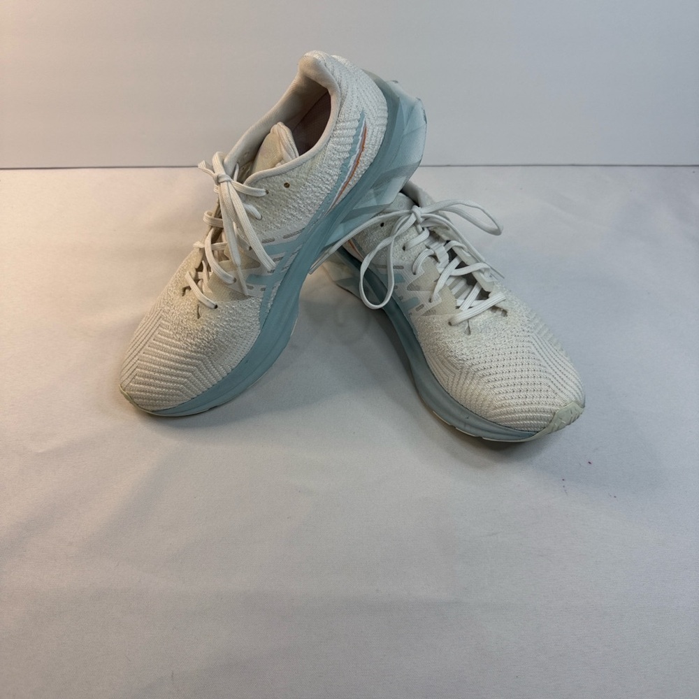 Women's Athletic Shoes in White and Light Blue